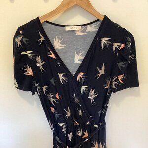 Oasis Birds Dress, S, NWOT